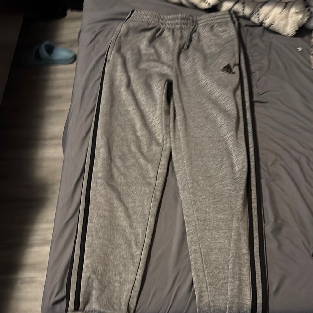 Adidas Men's Gray Track Pants